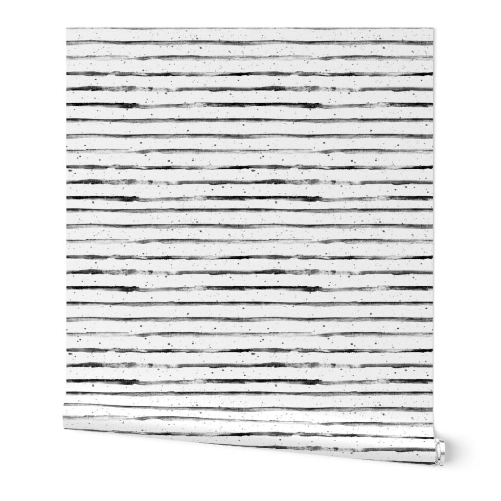 Black and White Abstract Stripes