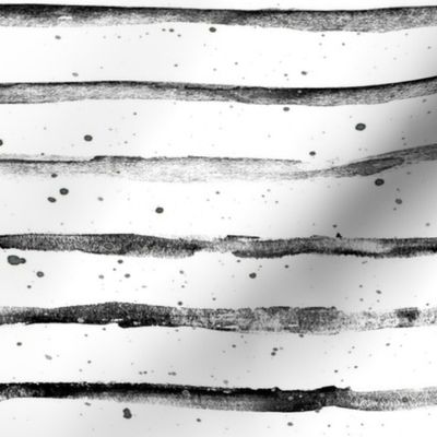 Black and White Abstract Stripes