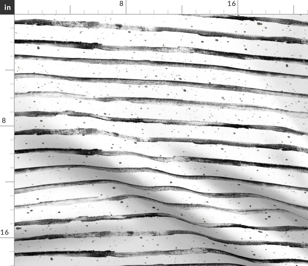 Black and White Abstract Stripes