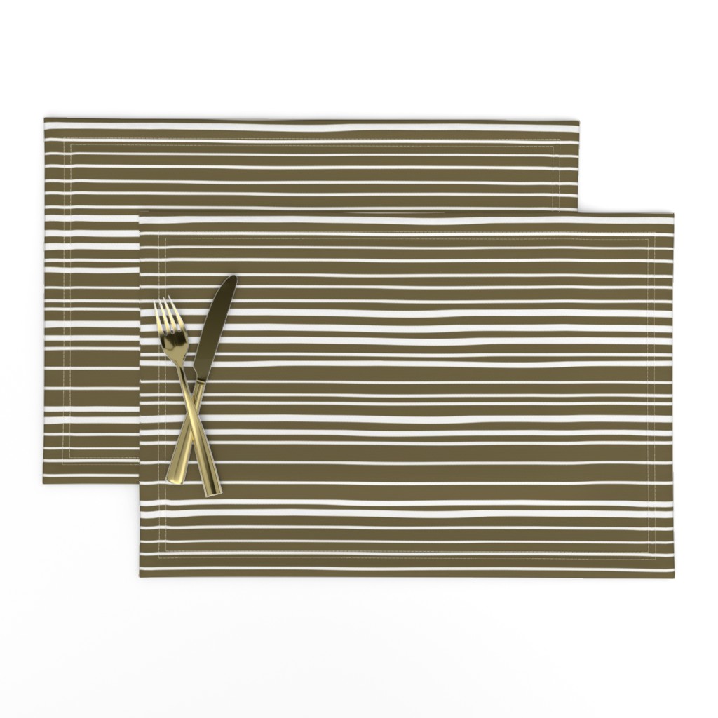 Wonky Stripes (olive)