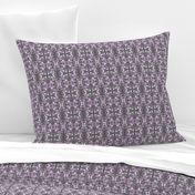 Abstract Leaves Dots Lavender Purple Gray White