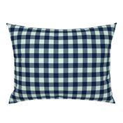 buffalo plaid 1" - navy and mint