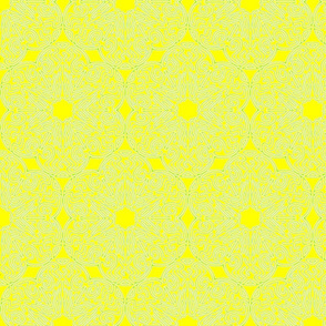 maze design in yellow