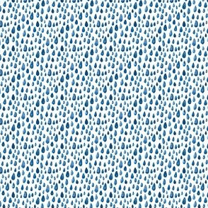 Indigo Blue Navy watercolor spots || rain drops ocean water miss chiff designs