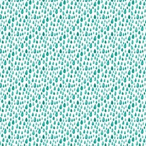 Teal Mint Green Watercolor Abstract spots || rain drops Miss Chiff Designs 