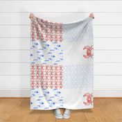 17-02E 54 " Nautical Sea Crab Tea Towel Set