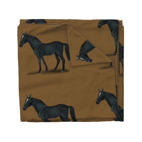 Black Horse for Pillow