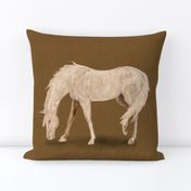 Gray Horse for Pillow