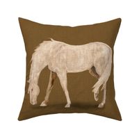Gray Horse for Pillow