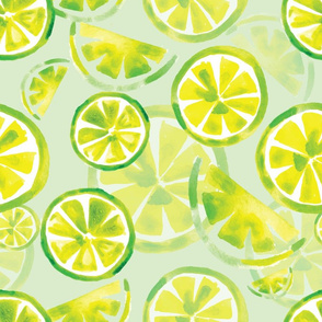 watercolor limes