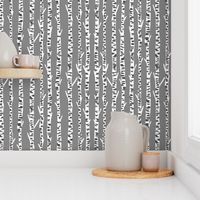 birch tree fabric // birch wallpaper hand-drawn nursery baby design  - grey
