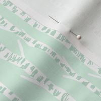 birch tree fabric // birch wallpaper hand-drawn nursery baby design  - mint