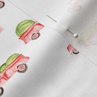 Red Farm Truck || Boy Watermelon Watercolor || Summer fruit food state fair_Miss Chiff Designs