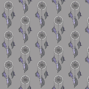 Dream catchers - purple and grey