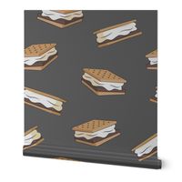 s'mores on grey