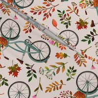 autumn bike ride - light blush, large