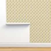 gold glitter classic pineapples - white