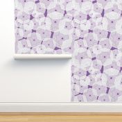 Pinwheels In Space White Purple Medium