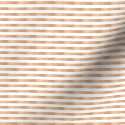 Tan Brown Watercolor Nautical Stripe || Miss Chiff Designs