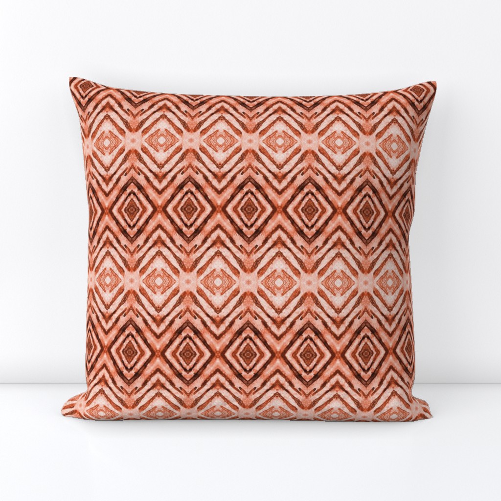 Shibori Diamonds Rust Orange