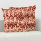 Shibori Diamonds Rust Orange