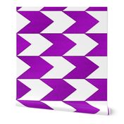 Purple and White Chevron Stripes