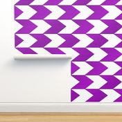 Purple and White Chevron Stripes