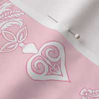 Feather Damask- Pink