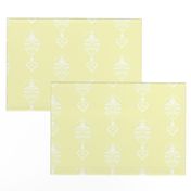 Feather Damask- Yellow