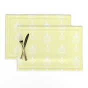 Feather Damask- Yellow