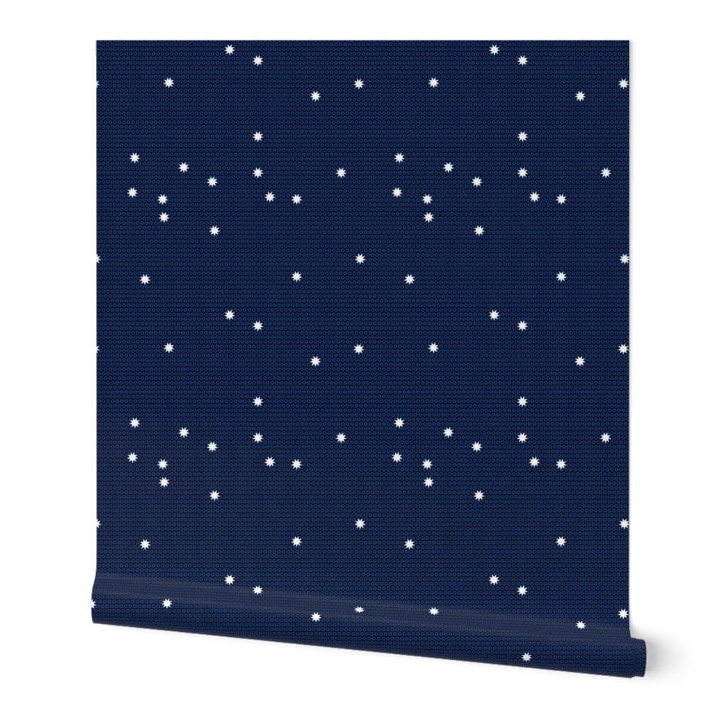 Night sky with virgo stars on dark blue