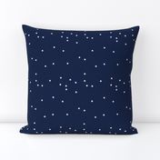 Night sky with virgo stars on dark blue