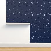 Night sky with virgo stars on dark blue