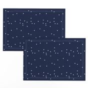 Night sky with virgo stars on dark blue