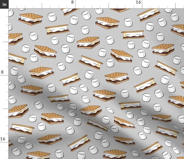 S Mores With Marshmallows Spoonflower