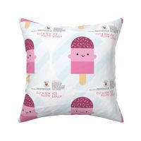 Kawaii Ice Lolly / Popsicle Mini Pillow