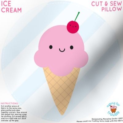 Ice Cream Mini Pillow