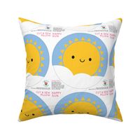 Happy Sun Mini Pillow