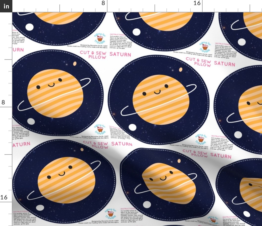 Kawaii Planet Mini Pillow