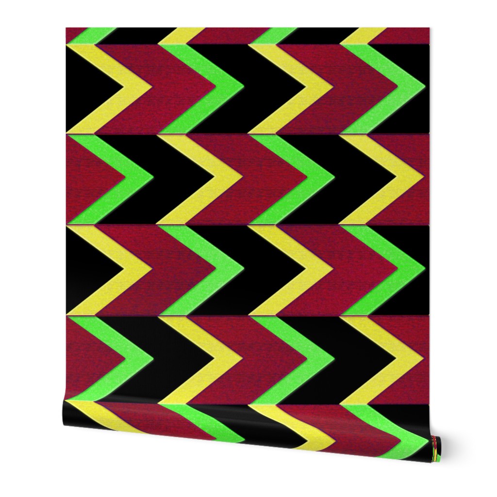 Cherry Lemon Lime Chevron Arrow_Stripe