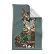 pixiebob kitten juniper tea towel