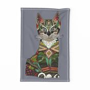 pixiebob kitten storm tea towel