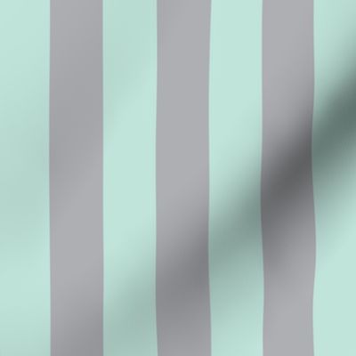 Mint and Gray Stripe