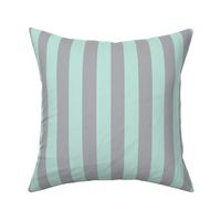 Mint and Gray Stripe