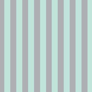 Mint and Gray Stripe