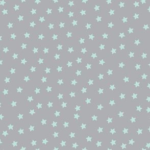 Twinkle Yellow Stars on Mint