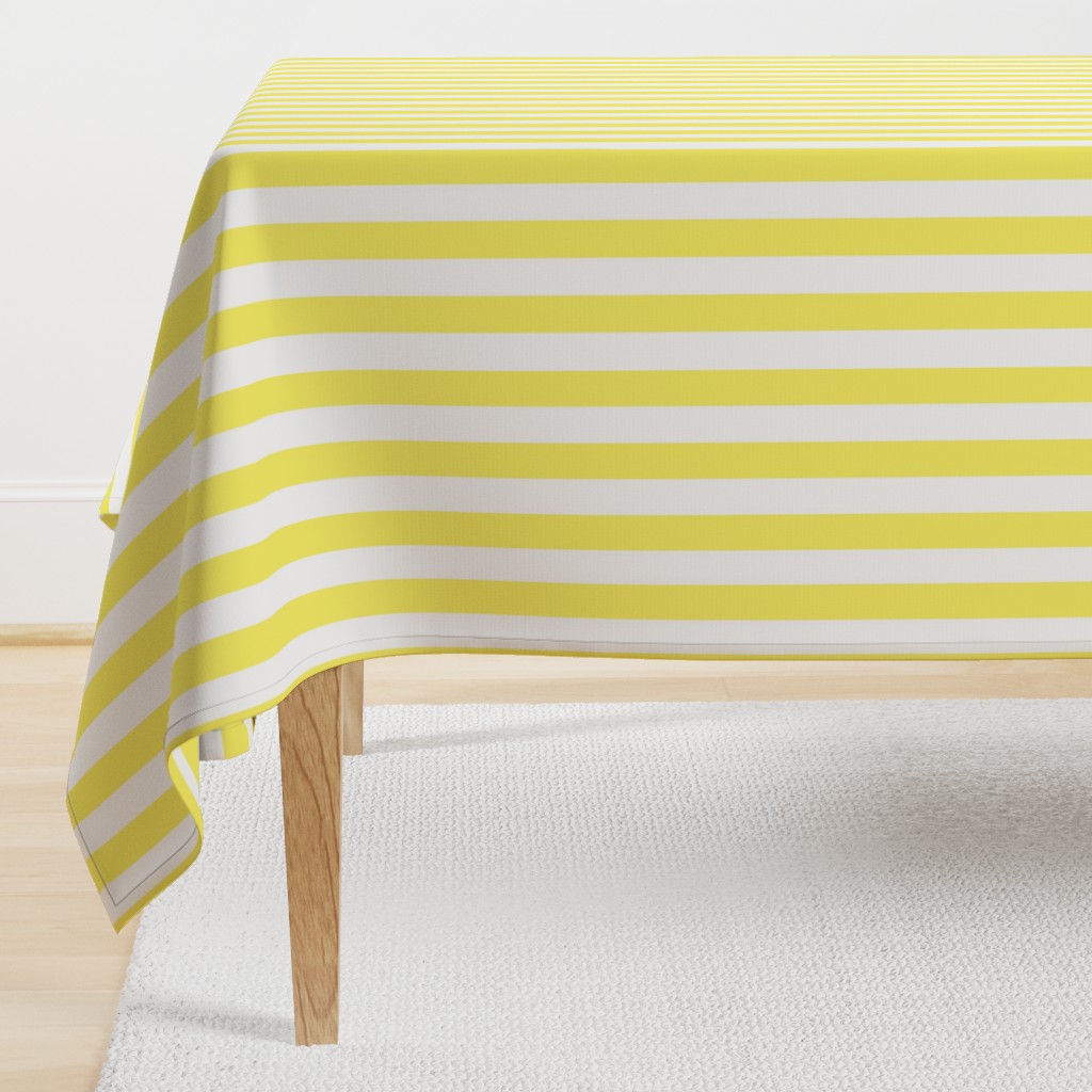 Yellow and White Stripes