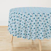 Bright Blue Wren Pattern