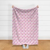 Pretty Pink Roses Floral Watercolor Pattern