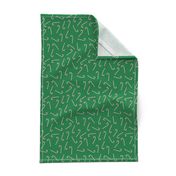  Candy Cane christmas minimal pattern med green